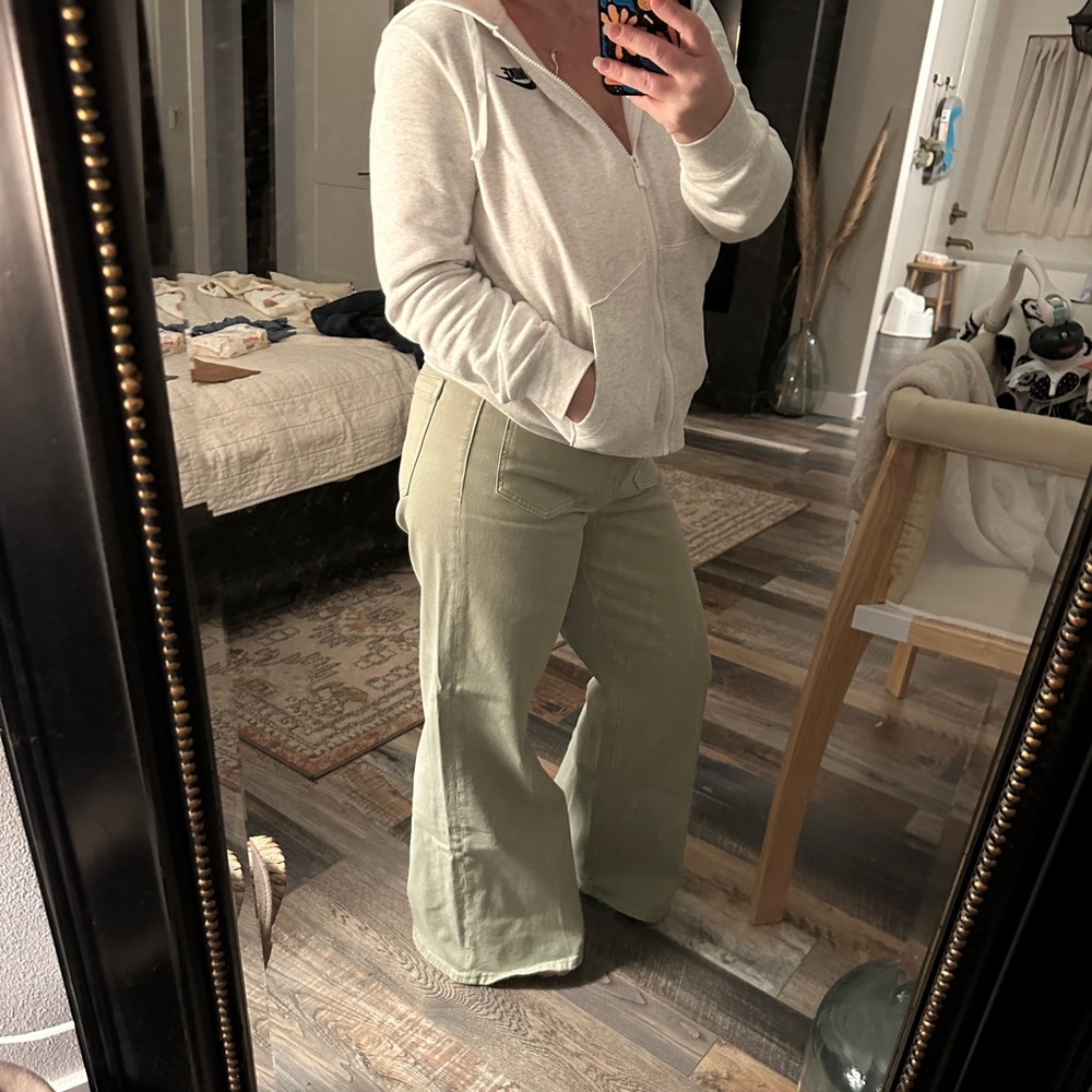 Ae stretch high waisted flare jeans